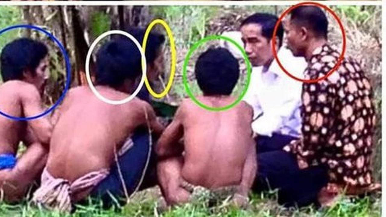 Foto Jokowi bertemu Suku Anak Dalam beredar, Mensos bantah rekayasa