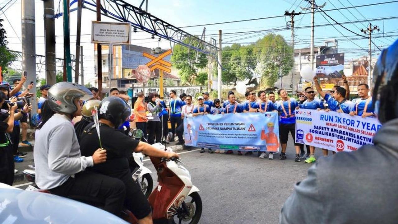 KAI dan Rail Runners Perkuat Budaya Keselamatan Perkeretaapian di Yogyakarta
