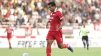 Aksi striker Persis Solo, Irfan Jauhari dalam laga melawan PSM Makassar di Stadion Manahan, Kamis (29/9/2022). (Dok. Persis Solo)
