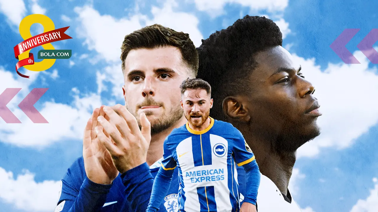 Ilustrasi - Mason Mount, Alexis Mac Allister, Aurelien Tchouameni