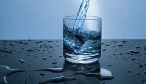 Kamu cukup minum air putih sebanyak satu gelas sebelum dan sesudah makan (sumber: pexels)