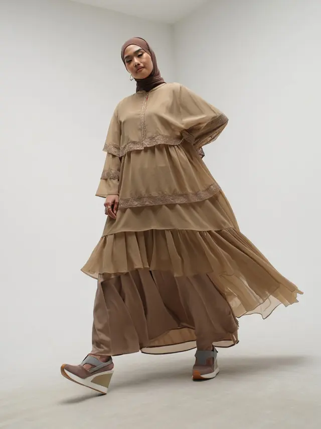 Model Gamis Untuk Pesta Pernikahan Terbaru 2025/Ilustrasi oleh AI