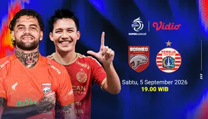 Live Streaming Borneo FC vs Persija - BRI Super League 2026/27: Big Match di Pekan Pertama di Vidio