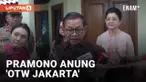 Ditemani Istrinya, Pramono Anung Berangkat ke Lokasi Penetapan