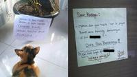 6 Pesan Untuk Kucing Lewat Tulisan Kertas Ini Nyeleneh, Bikin Ngakak (FB dunia meong Twitter/blcky_x)