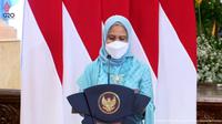 Iriana Joko Widodo dalam sambutan peringatan Hari Kartini 2022. Foto Tangkapan layar YouTube Sekretariat Presiden.
