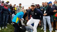 Corine Remande, korban bola golf nyasar Ryder Cup 2018 (AFP/Franck Fife)