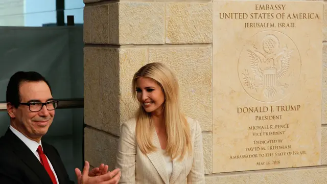 Ivanka Trump Resmikan Kedutaan AS di Yerusalem, 54 Dubes Memboikot