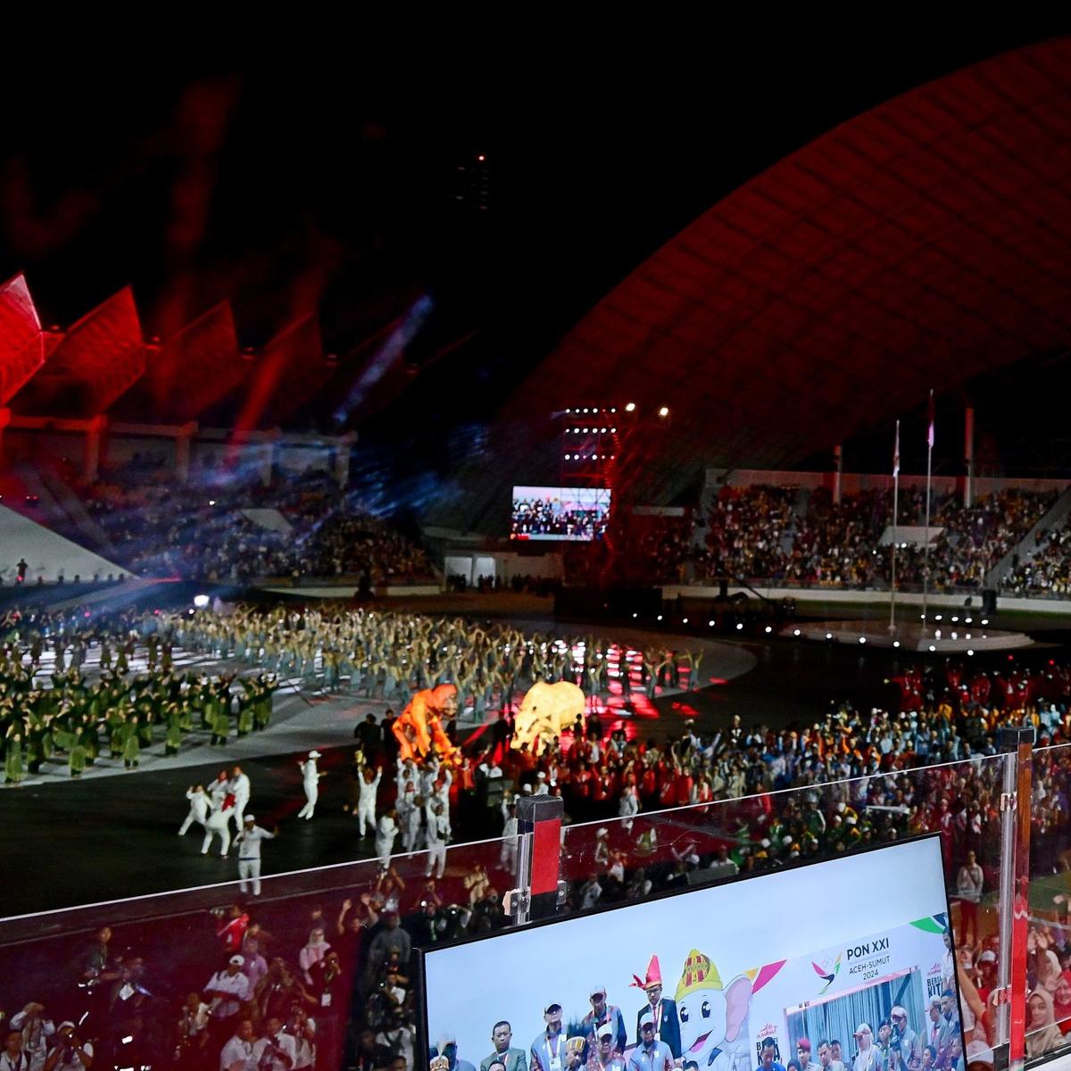 Presiden Jokowi Buka Pekan Olahraga Nasional (PON) XXI Tahun 2024 di Stadion Harapan Bangsa, Kota Banda Aceh