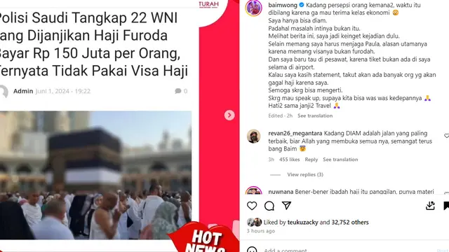 Unggahan Baim Wong