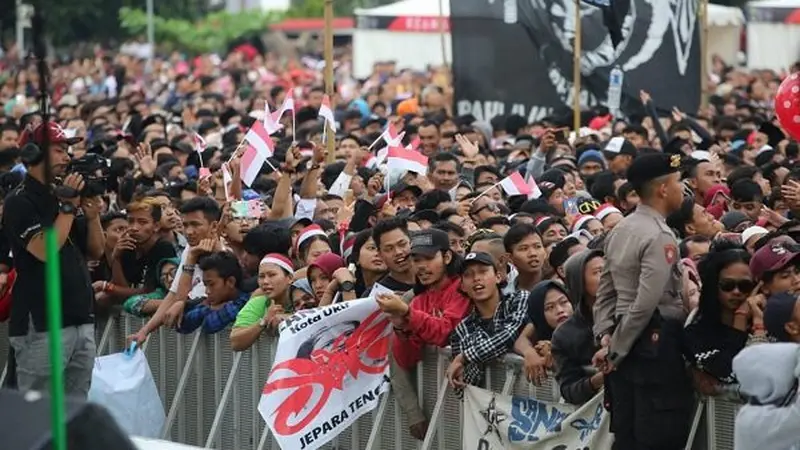 Lautan manusia dalam Apel Kebangsaan di Semarang