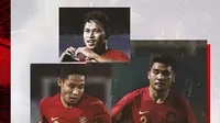 Evan Dimas, Osvaldo Haay dan Asnawi Mangkualam. (Bola.com/Dody Iryawan)