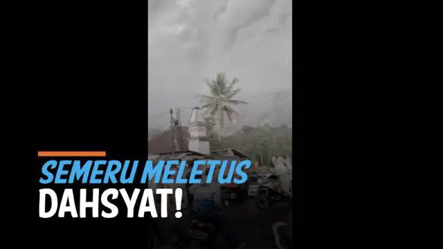 VIDEO: Jerit Tangis di Tengah Dahsyatnya Letusan Gunung Semeru
