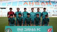 Ansan Greeners FC musim lalu finis di peringkat ketujuh pada K-League 2 bersama pelatih Kim Gil-sik. (dok. Ansan Greeners FC)