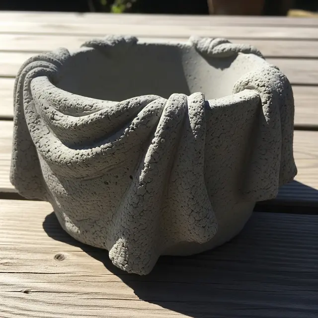 Cara Membuat Pot dari Kain Bekas dan Semen, Mudah dengan Bahan Sederhana