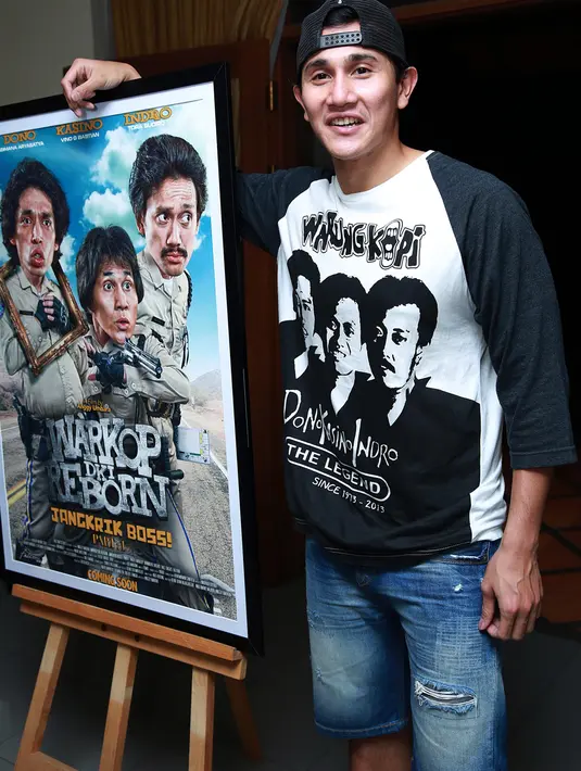 Vino yang mengantikan peran Kasino mengaku kesulitan dalam suara. Vino kesulitan dalam menyamakan suaranya almarhum Kasino. (Deki Prayoga/Bintang.com)