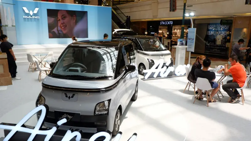 Wuling Pamerkan Mobil Listrik Mungil Air EV di Mall Puri Indah (Ist)