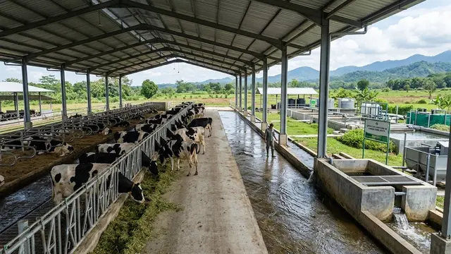 Model Kandang Ternak dengan Jalur Pembersihan yang Praktis