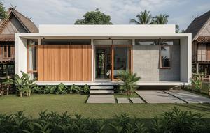 Rumah Sederhana 1 Lantai di Desa dengan Desain Modern (Foto: AI)