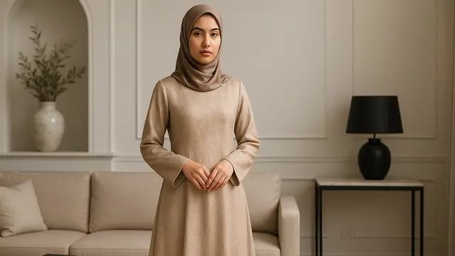 10 Rekomendasi Gamis Motif untuk Tampil Mewah dan Elegan, Cocok untuk Acara Spesial