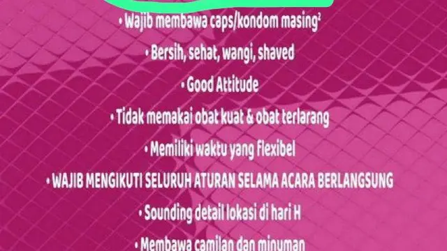 Sebuah pamflet digital beredar di media sosial terkait kegiatan pesta seks atau orgy dilakukan di suatu tempat kawasan Jakarta Selatan. (Merdeka.com/Bachtiarudin alam)