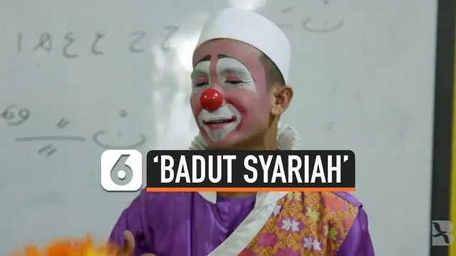 VIDEO: Mengajar dan Menghibur, Ladang Amal 'Badut Syariah'