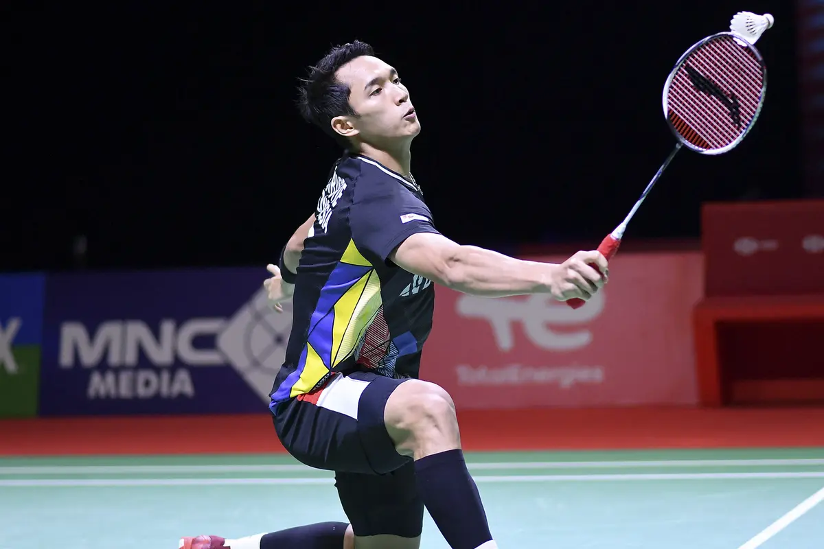 Foto: Tamparan Keras Jelang All England, Dua Unggulan Tunggal Putra Anthony Ginting dan Jonatan Christie Rontok di 16 Besar German Open 2022