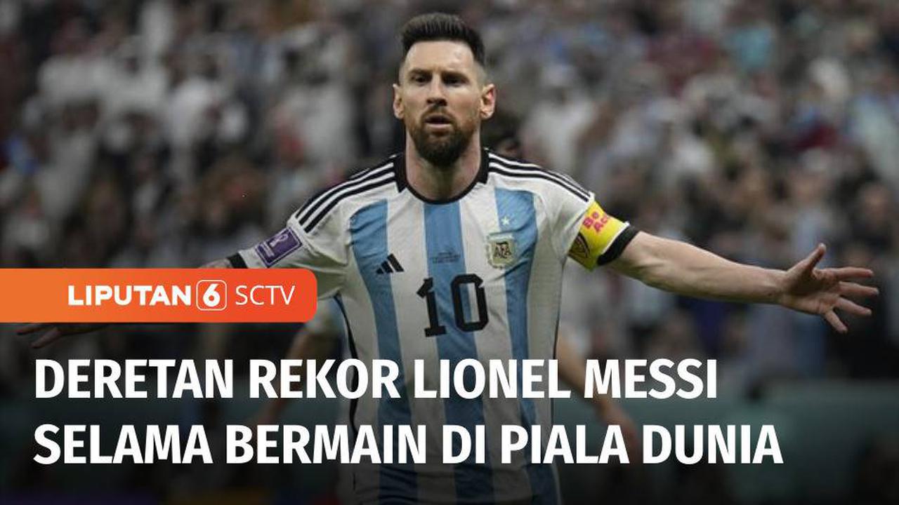 VIDEO: Catatan Rekor Lionel Messi Selama Main di Piala Dunia 2022