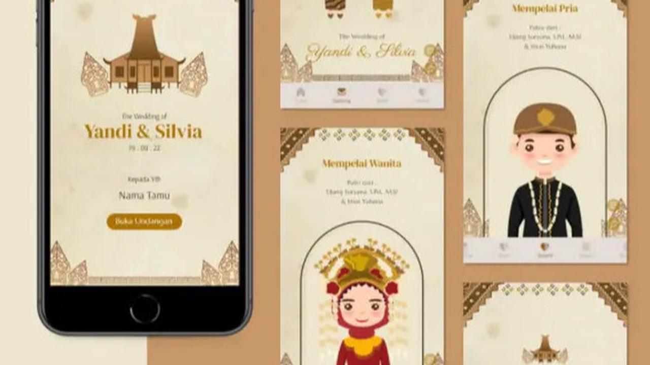 6 Contoh Desain Undangan Pernikahan Digital yang Keren dan Kekinian