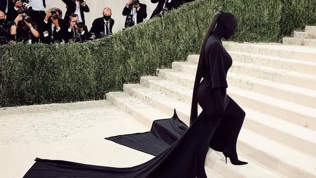 Rambut Ponytail Kim Kardashian di Met Gala 2021 Ternyata Bernilai Rp 142 Juta