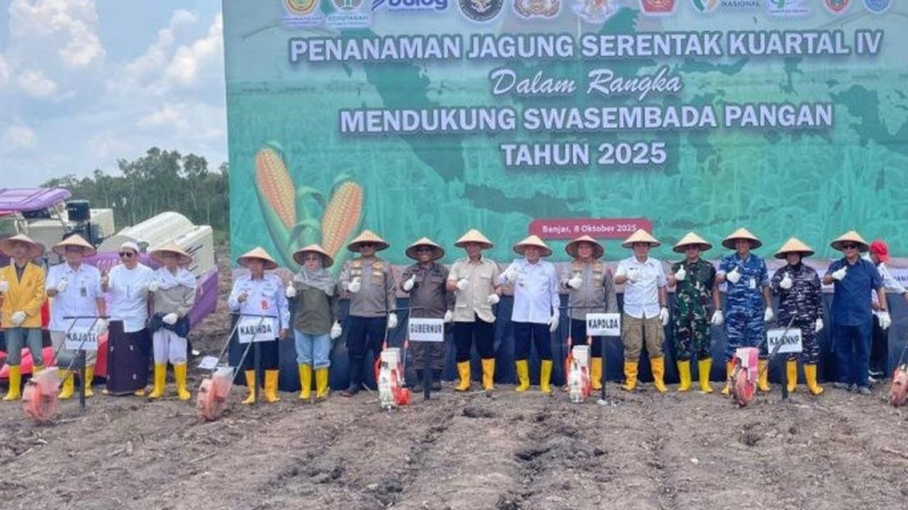 Dorong Swasembada Pangan, Gubernur Kalsel Dukung Penuh Penanaman Jagung Serentak