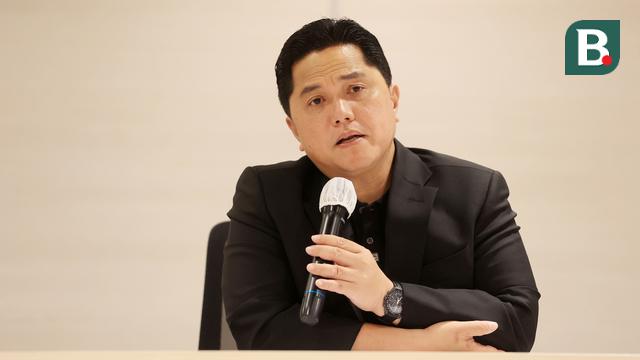 Ketua umum PSSI, Erick Thohir dalam konferensi pers Piala Dunia U-17 2023