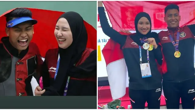 pasangan atlet menembak
