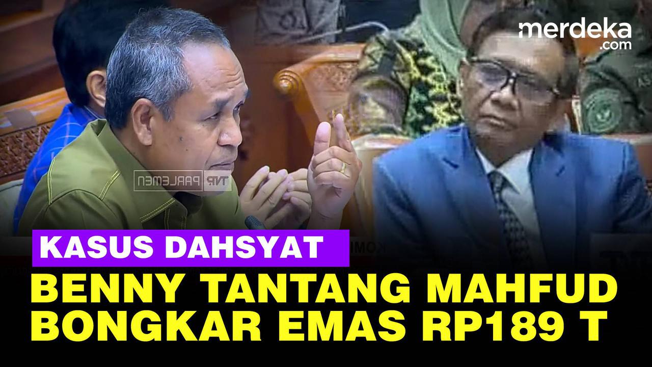 VIDEO: Benny K Harman Tantang Mahfud Bongkar Emas Rp189 T di Bea Cukai