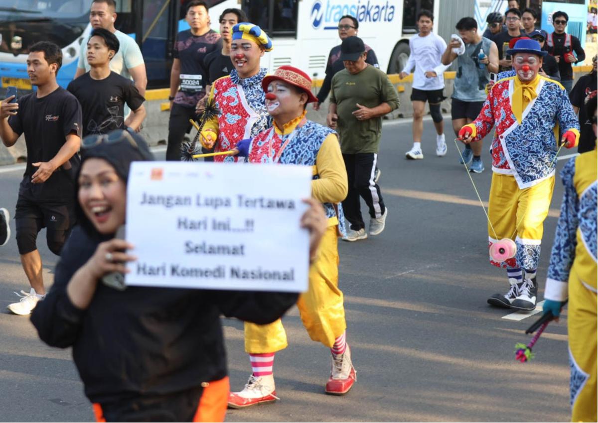 FOTO: Hari Komedi Nasional Resmi Ditetapkan, PASKI Rayakan dengan Aksi di Jalan Thamrin
