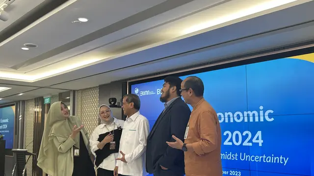 BSI Sharia Economic Outlook 2024, Jumat (17/11/2023). (Foto: Liputan6.com/Elga N)