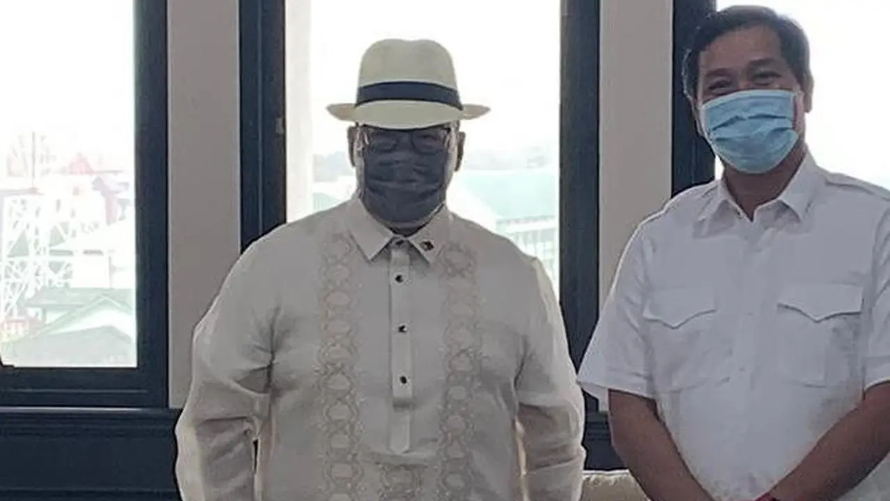 Konjen Filipina di Manado Oscar Orcine saat bertemu dengan Wagub Sulut Steven Kandouw.