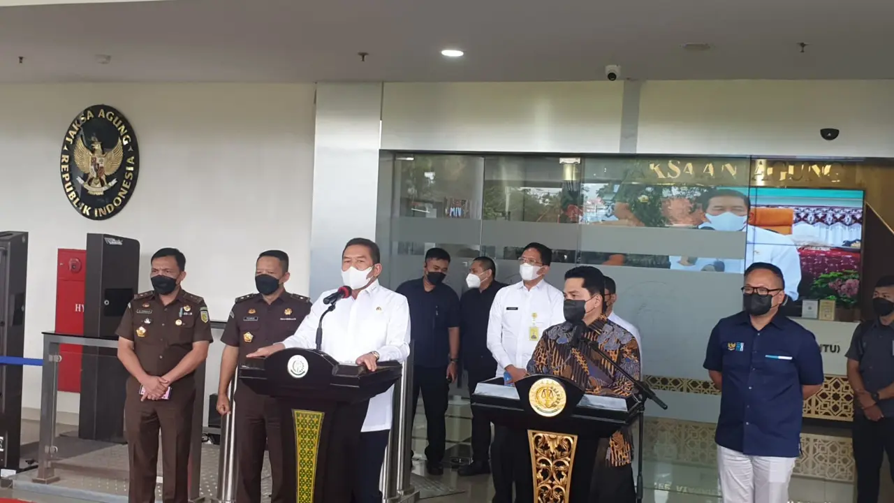 Menteri BUMN Erick Thohir dan Jaksa Agung ST Burhanuddin