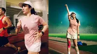 Potret Febby Rastanty Latihan Lari di Bulan Puasa (Sumber: Instagram/febbyrastanty)