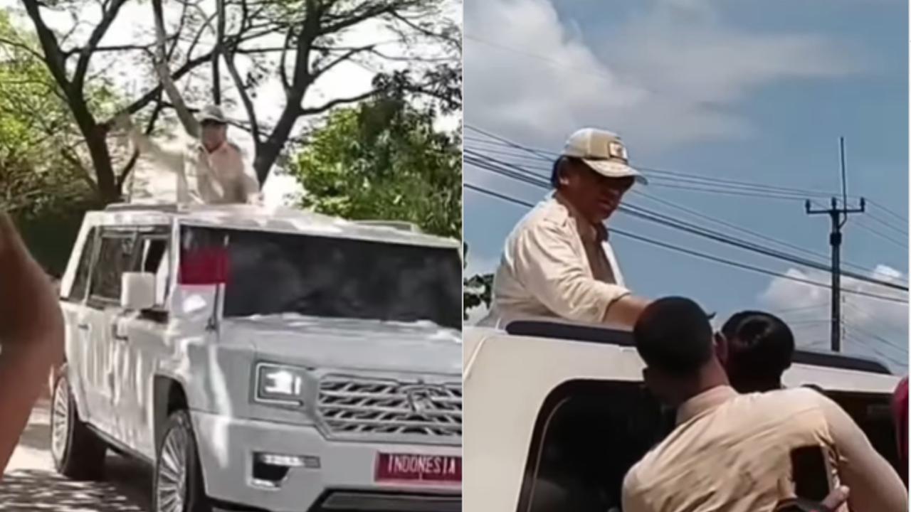 Bocah Teriak Minta Kaos ke Prabowo di Pinggir Jalan, Presiden Mendadak Berhenti Beri Hadiah 'Berharga'