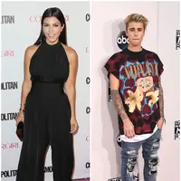 Kourtney Kardashian dan Justin Bieber (AFP/Bintang.com)