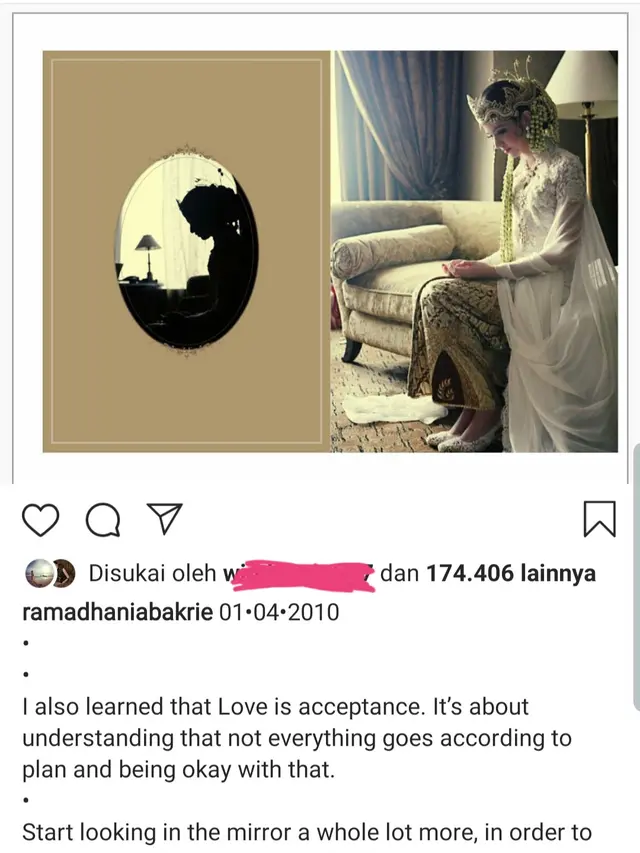 Unggahan Nia Ramadhani. (Foto: Instagram @ramadhaniabakrie)