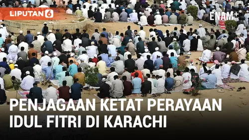 VIDEO: Perayaan Idul Fitri di Karachi Dimulai dengan Salat Ied dan Berdoa untuk Warga Palestina