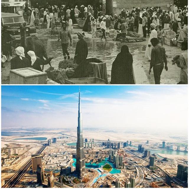 <span>Potret Perubahan Kota Dubai Dulu Vs Kini. (Sumber: Brightside)</span>