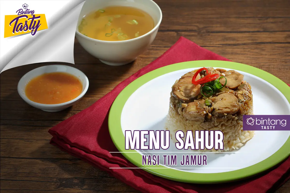 [Bintang] Menu Sahur: Nasi Tim Ayam Jamur