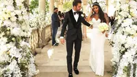 Cesc Fabgregas dan Daniella Semaan melangsungkan pernikahan di Berkshire, Inggris. (Instagram)