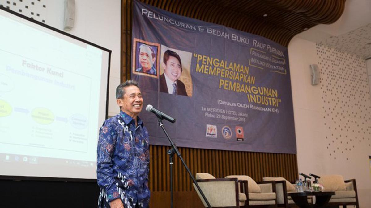 Rauf Purnama Rilis Pengalaman Mempersiapkan Pembangunan Industri