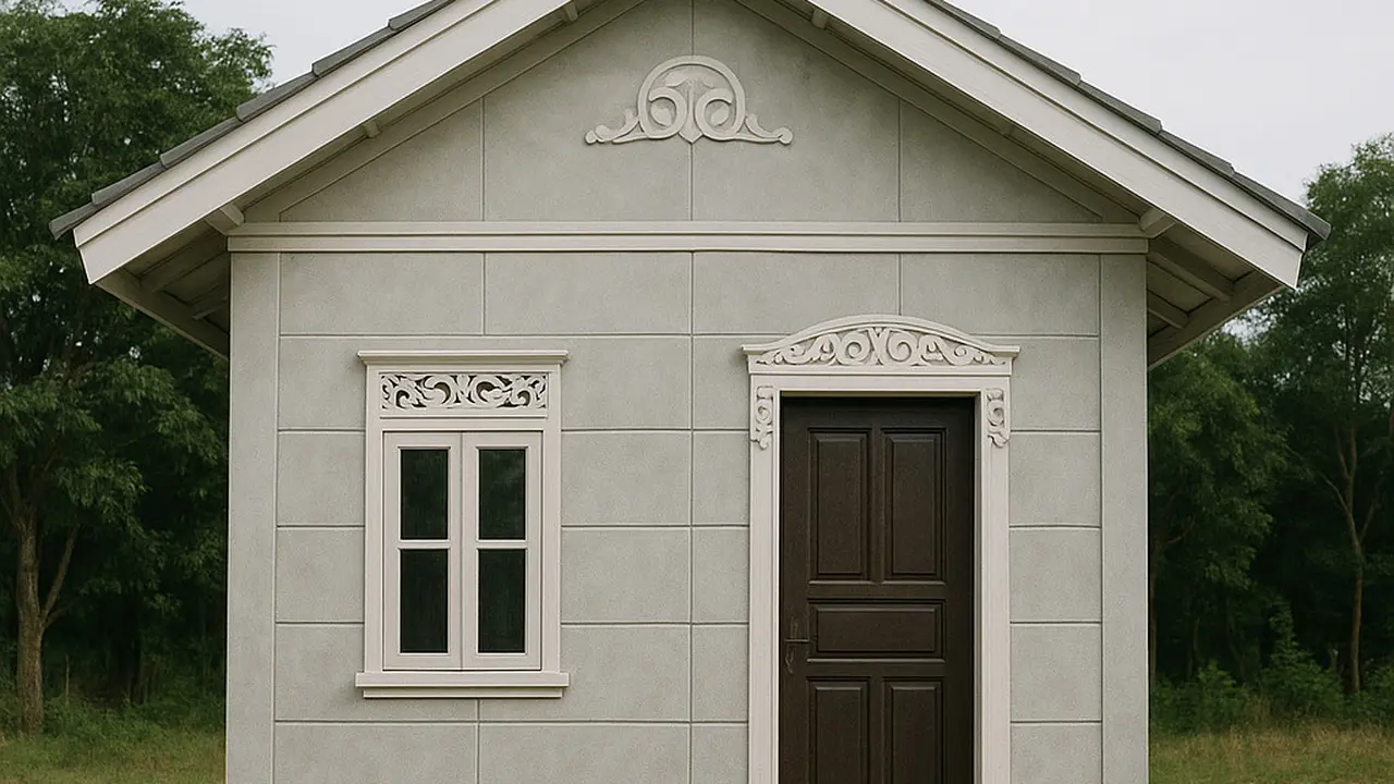 Model Rumah Sederhana dari Panel GRC (Image by ChatGPT)