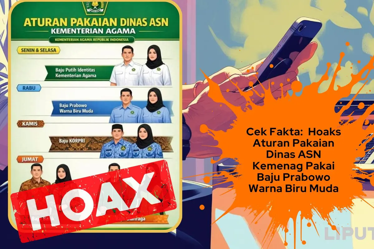 Cek fakta aturan pakaian dinas ASN Kemenag pakai baju biru muda Prabowo