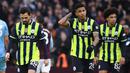 Kekalahan ini jadi yang keenam bagi City di ajang Liga Primer Inggris, membuat mereka kini terlempar ke peringkat keenam klasemen sementara, disalip Villa yang beranjak ke posisi kelima. (AP Photo/Rui Vieira)